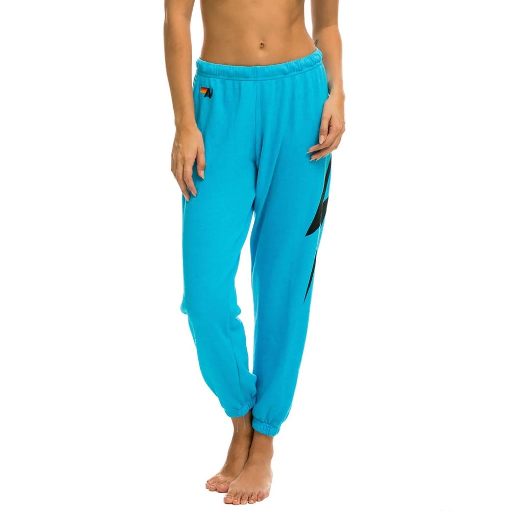 Woman’s blue aviator nation sweatpants